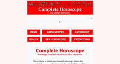 Desktop Screenshot of completehoroscope.org
