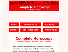 Tablet Screenshot of completehoroscope.org